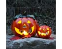 matches21 HOME & HOBBY Jack O Lantern LED Windlichter 2er Set Kürbis Deko Bild 5