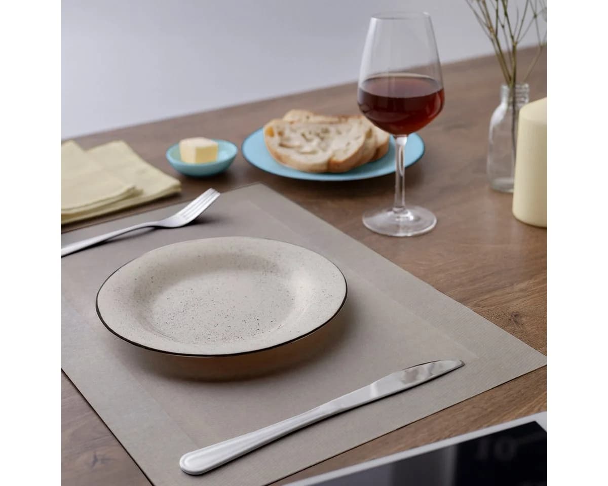 matches21 HOME & HOBBY Platzset BORDA 8er Set Beige PVC Abwaschbar - Bild 4