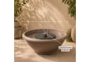 matches21 HOME & HOBBY Solar Brunnen Set 60 cm Schale Grau Bild 3