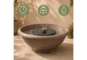 matches21 HOME & HOBBY Solar Brunnen Set 60 cm Schale Grau Bild 4