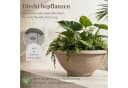 matches21 HOME & HOBBY Solar Brunnen Set 60 cm Schale Grau Bild 5