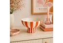 matches21 HOME & HOBBY Dekoschale Bunt Gestreift Orange Weiß Keramik Bild 2