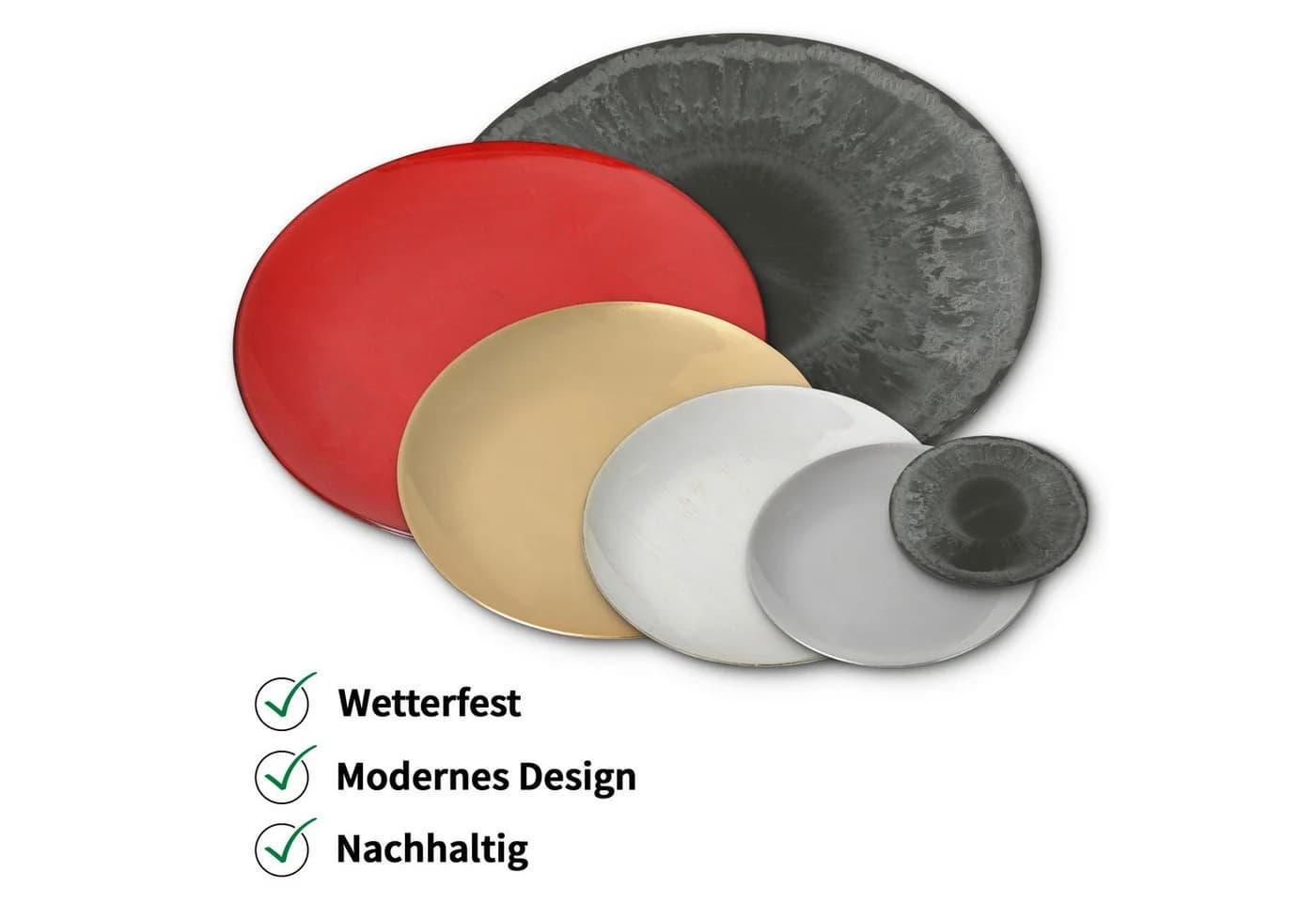matches21 HOME & HOBBY Dekoschale 22 cm Schwarz - Bild 3