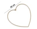 matches21 HOME & HOBBY Dekofigur Metall-Herzen 2er zum Aufhängen 40 cm gold Bild 1