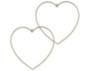 matches21 HOME & HOBBY Dekofigur Metall-Herzen 2er zum Aufhängen 40 cm gold Bild 2