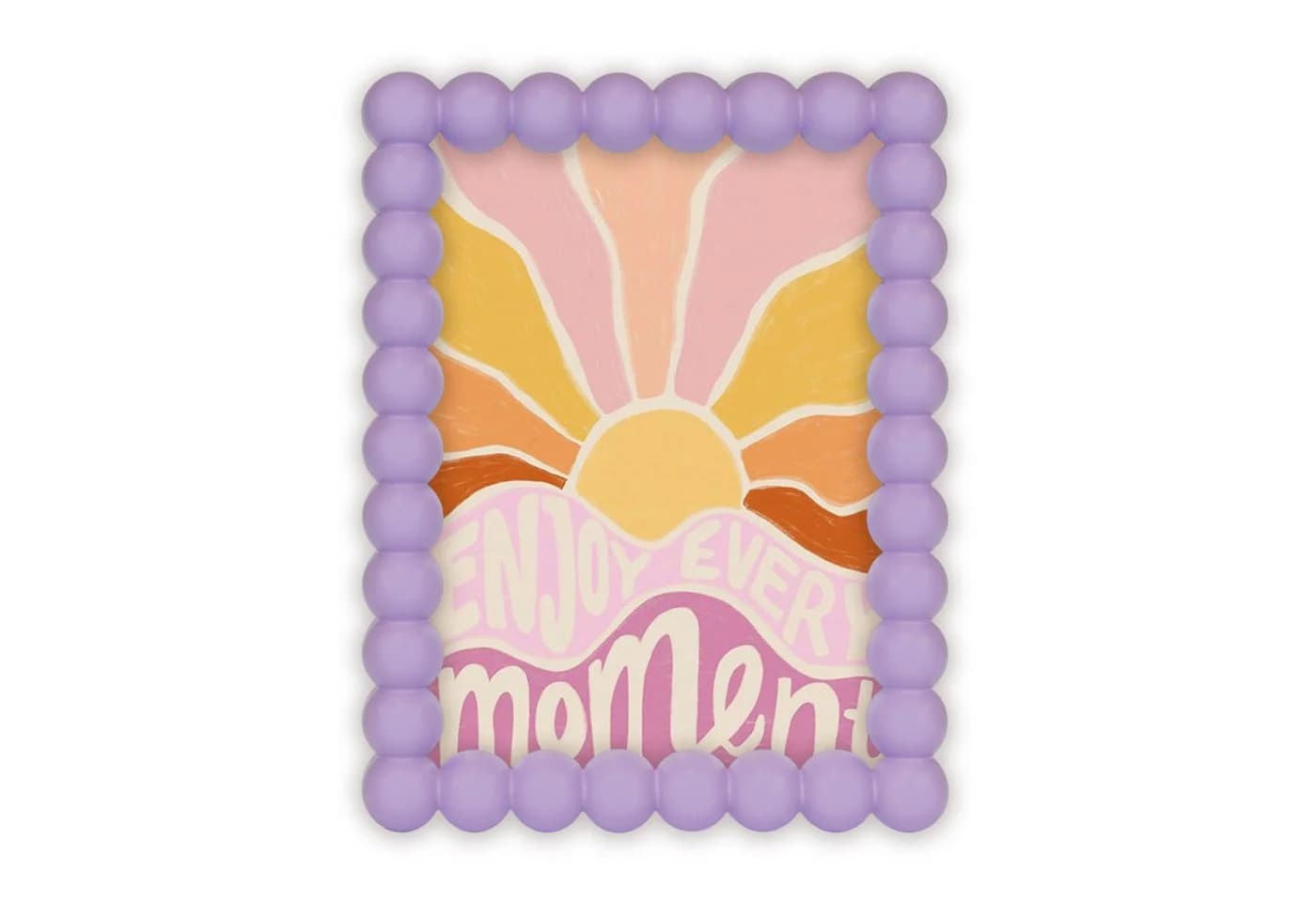 matches21 HOME & HOBBY Bilderrahmen 10x15 cm Pastelllila Bubble-Design - Bild 2