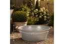matches21 HOME & HOBBY Zinkwanne mit Holzgriffen Silber Bild 1