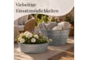matches21 HOME & HOBBY Zinkwanne mit Holzgriffen Silber Bild 4
