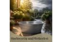 matches21 HOME & HOBBY Zinkwanne mit Holzgriffen Silber Bild 5