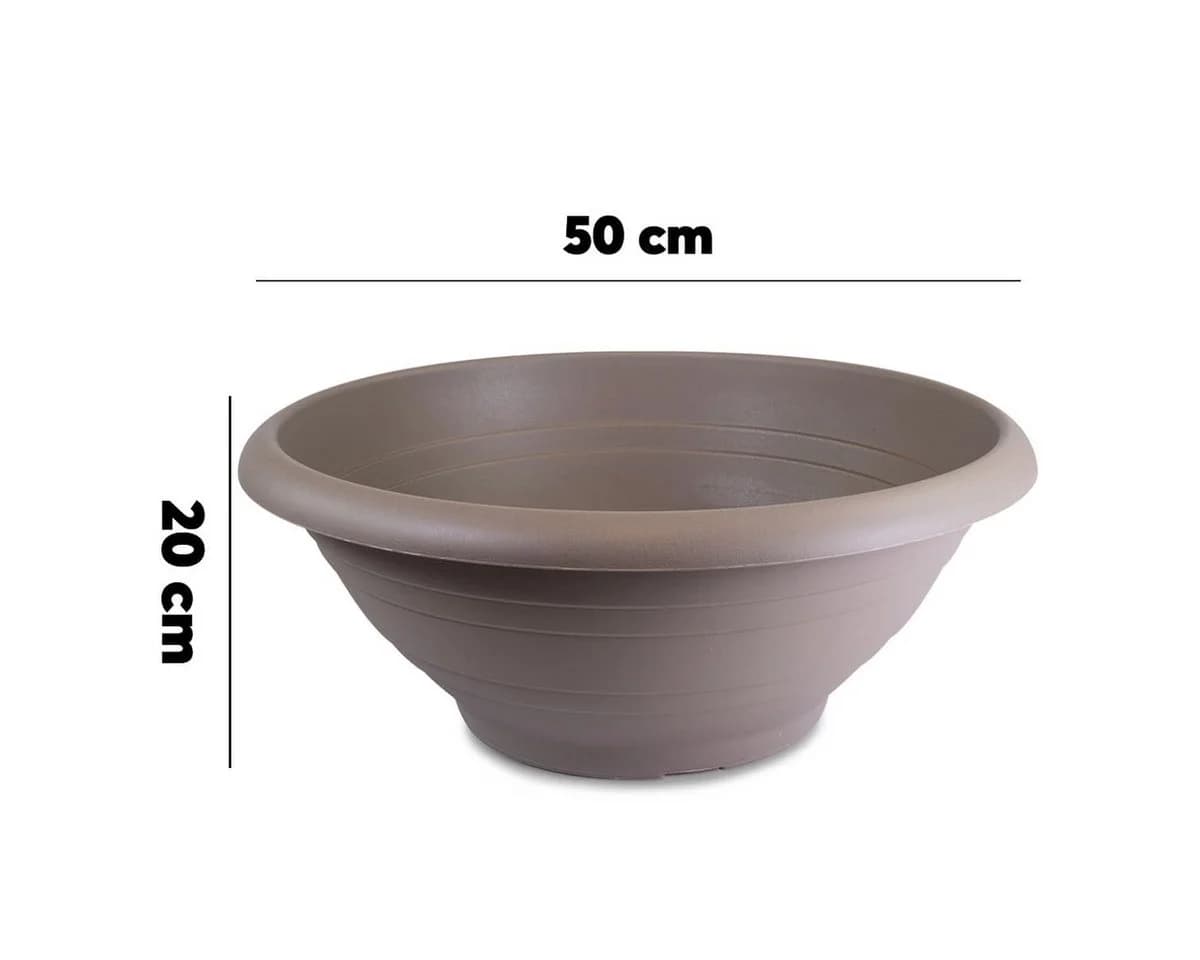matches21 HOME & HOBBY Solar Brunnen Set Taupe 50cm Outdoor