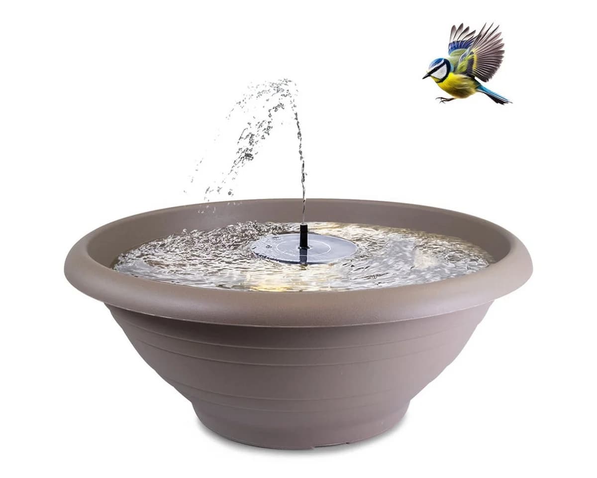 matches21 HOME & HOBBY Solar Brunnen Set Taupe 60cm - Bild 2