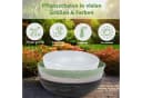 matches21 HOME & HOBBY Blumentopf Runde 25 cm Pflanzschale Schwarz Marmoriert Bild 3