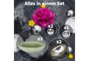 matches21 HOME & HOBBY Miniteich Set Grün 35cm mit Edelstahlkugeln Bild 1