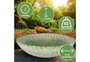 matches21 HOME & HOBBY Blumentopf Runde Pflanz-Schale Gewellt Grün Marmoriert 22 cm Bild 1