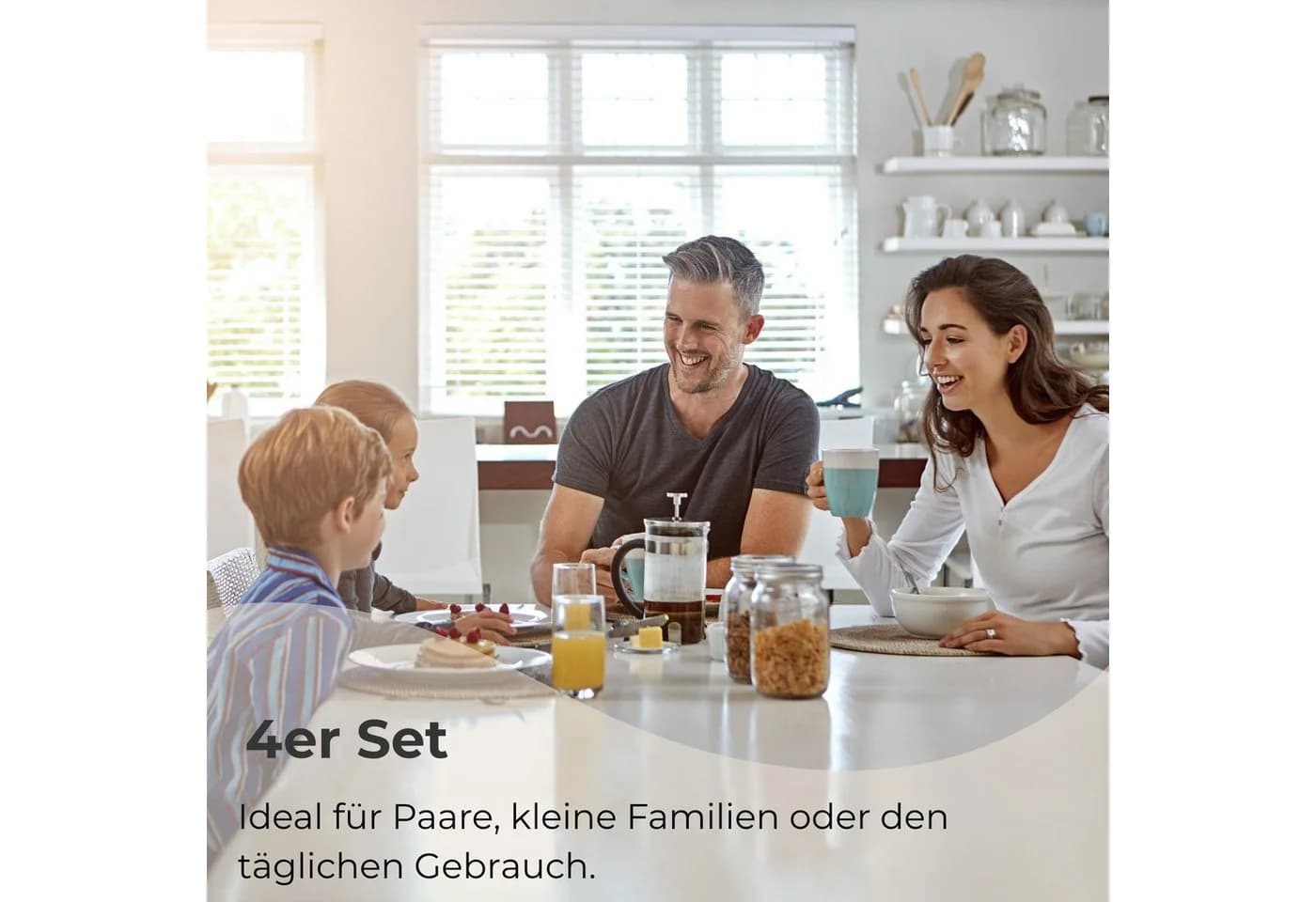 matches21 HOME & HOBBY Platzset Oval Grau meliert 4er Set PVC