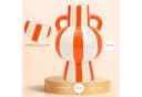 matches21 HOME & HOBBY Dekovase Set Bunt Gestreift Keramik Orange Weiß Bild 1