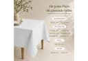 matches21 HOME & HOBBY Tischdecke Weiß Polyester Lotuseffekt Bild 1