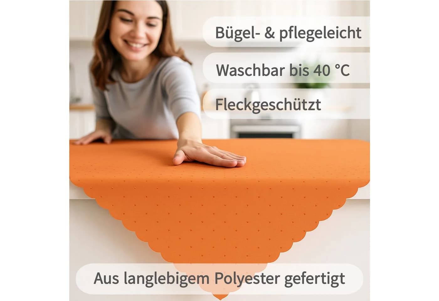 matches21 HOME & HOBBY Tischdecke Tischläufer 40 x 150 cm Hellbraun Jacquard - Bild 3
