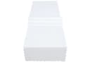 matches21 HOME & HOBBY Tischdecke STELLA Weiß Jacquard Wellenrand Bild 2