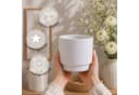 matches21 HOME & HOBBY Blumentopf Keramik 2er Set Weiß Bild 3