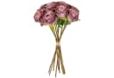 matches21 HOME & HOBBY Kunstblume Rosen Trockenoptik Beere/Lila 35 cm Bild 2