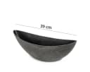 matches21 HOME & HOBBY Blumentopf Oval Schwarz 39 cm Bild 1