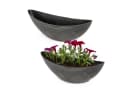 matches21 HOME & HOBBY Blumentopf Oval Schwarz 39 cm Bild 2