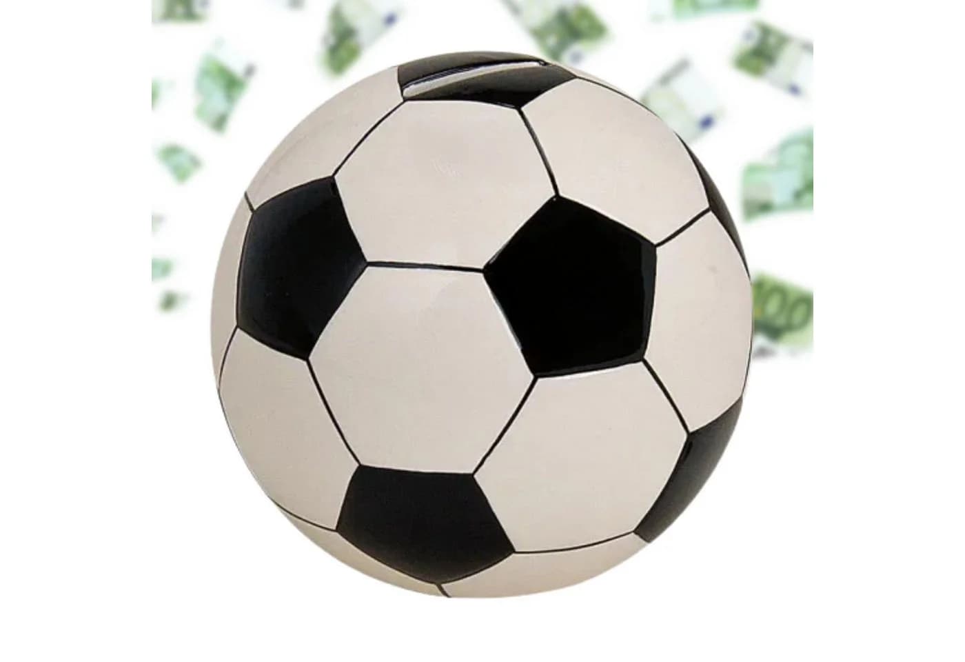 matches21 HOME & HOBBY Spardose Fußball Keramik Schwarz/Weiß - Bild 2