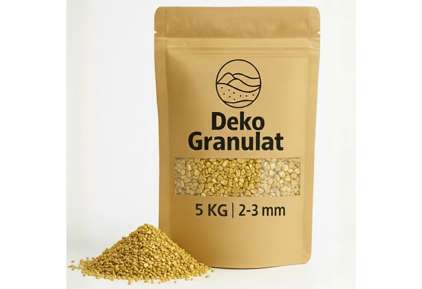 matches21 Deko-Granulat Gold 5 KG Ø 2-3 mm Vasenfüllung - Bild 2