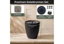 matches21 HOME & HOBBY Solar Springbrunnen Premium Set anthrazit mit Akku Bild 3