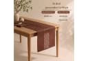 matches21 HOME & HOBBY Tischdecke Moderner Tischläufer braun Leinen-Optik Bild 1