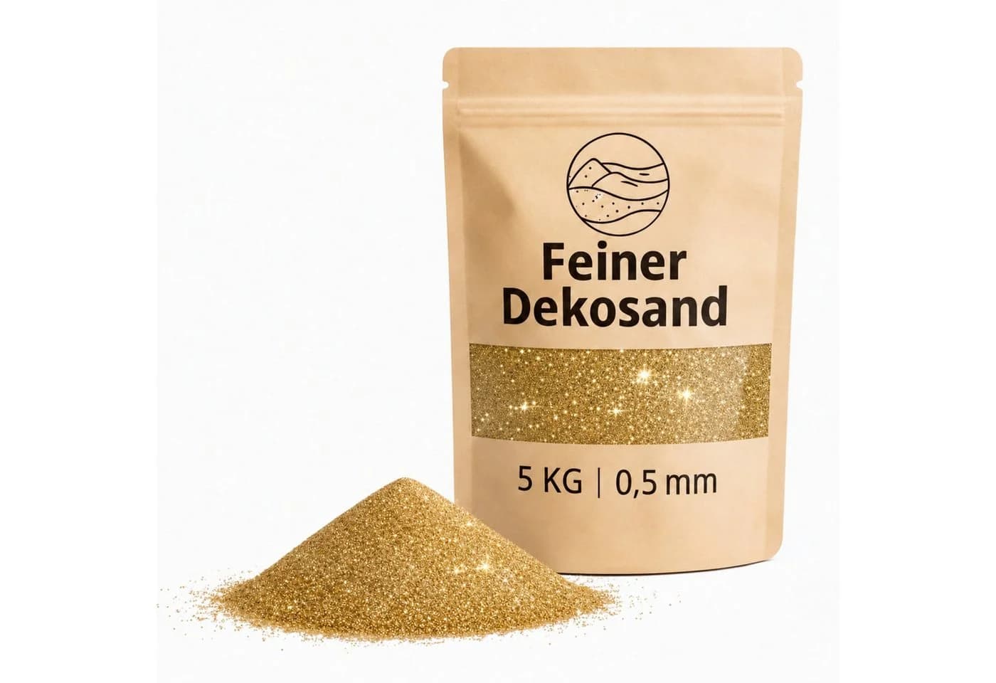matches21 HOME & HOBBY Dekosand Gold 5 kg für Vasen & Deko - Bild 2