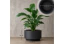 matches21 HOME & HOBBY NIVO Blumentopf rund 47x30 cm Anthrazit HDPE Bild 1