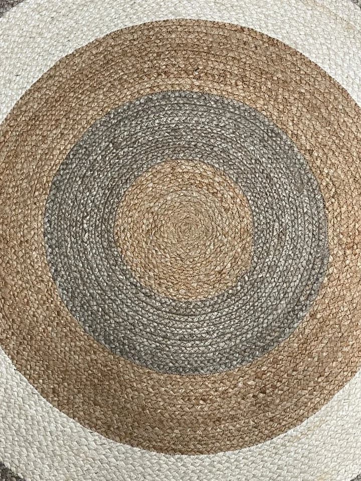 Myflair Teppich Terra Rings Beige Jute Handgewebt Rund - Bild 5