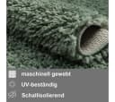 My Flair Hochflor-Teppich My Shaggy Hellgrün Shaggy Uni Bild 3