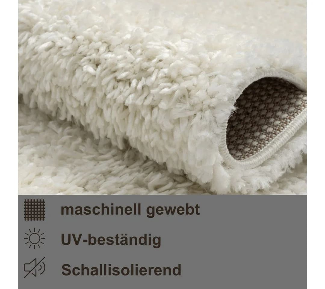 My Flair Hochflor-Teppich My Shaggy Beige Uni-Farben - Bild 3