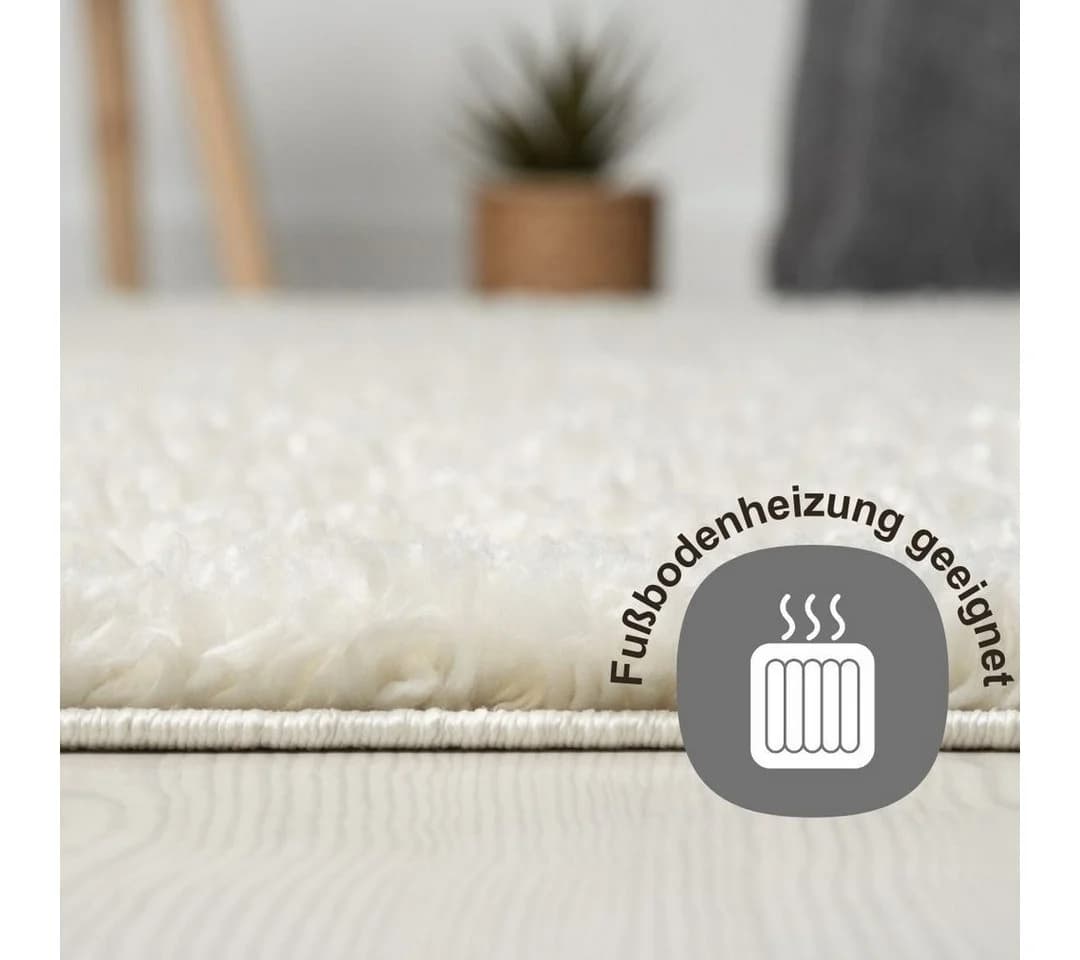 My Flair Hochflor-Teppich My Shaggy Beige Uni-Farben - Bild 4