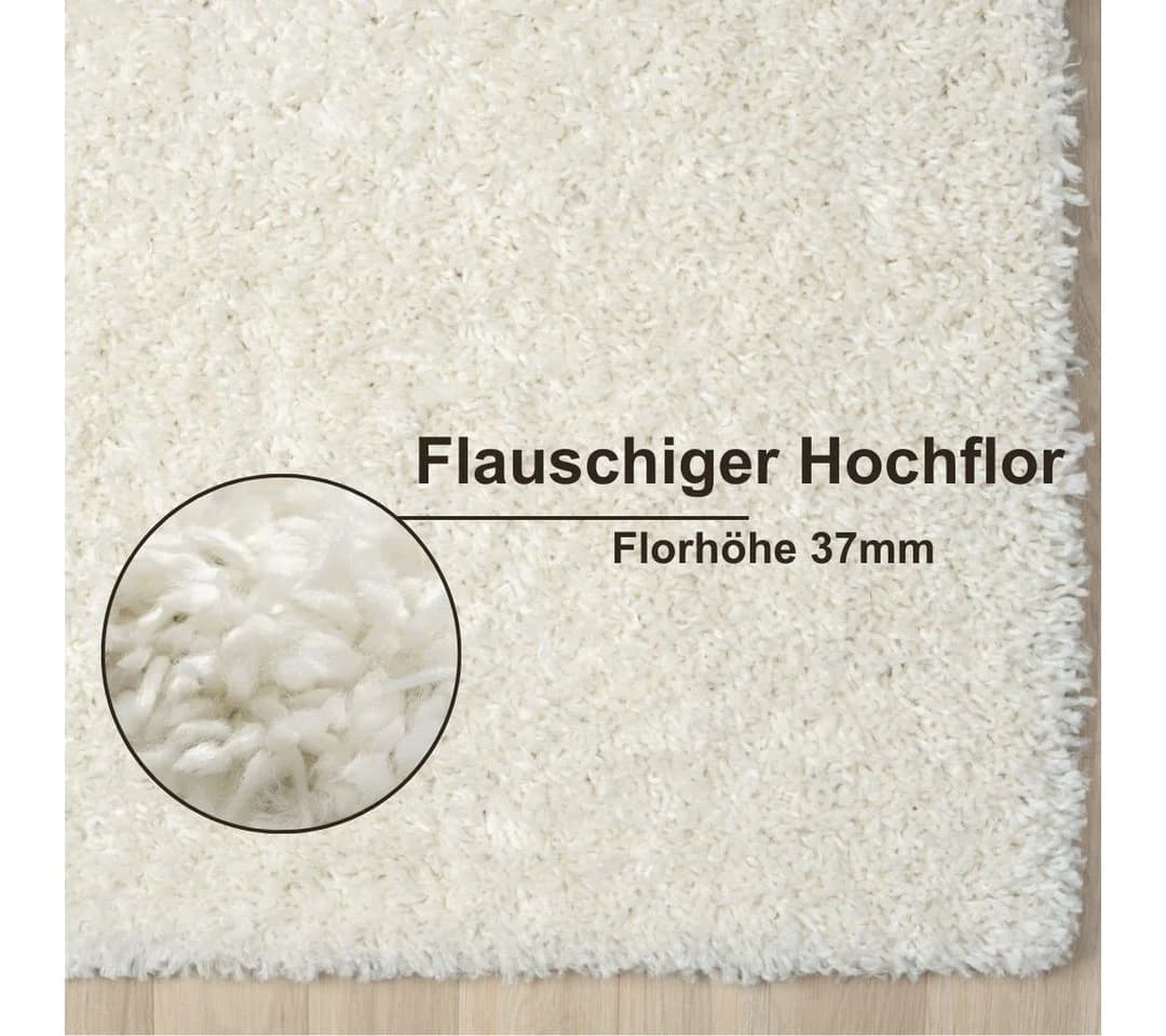 My Flair Hochflor-Teppich My Shaggy Beige Uni-Farben - Bild 5