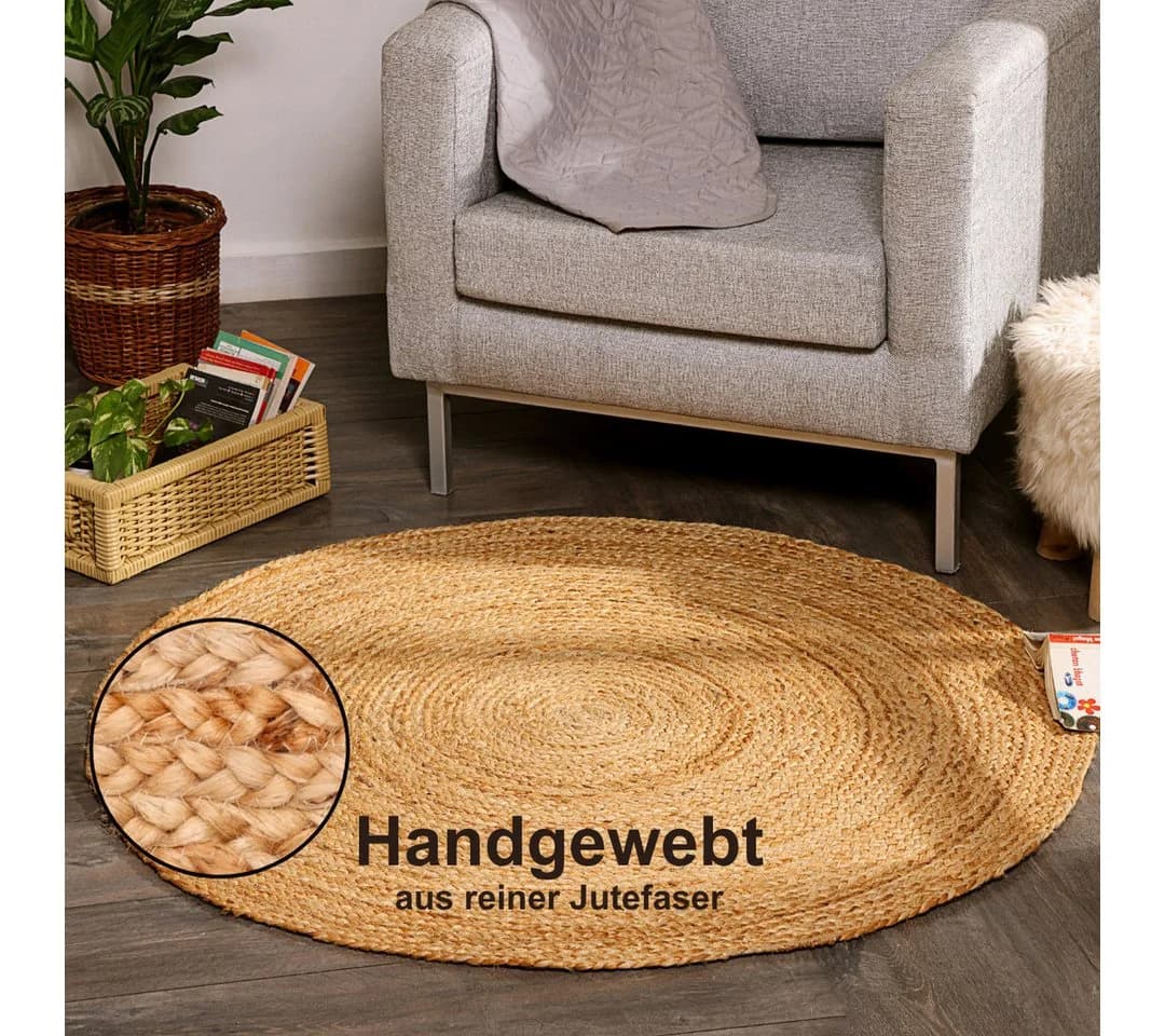 Myflair Teppich Lola Beige Jute Wendeteppich Boho-Style - Bild 2