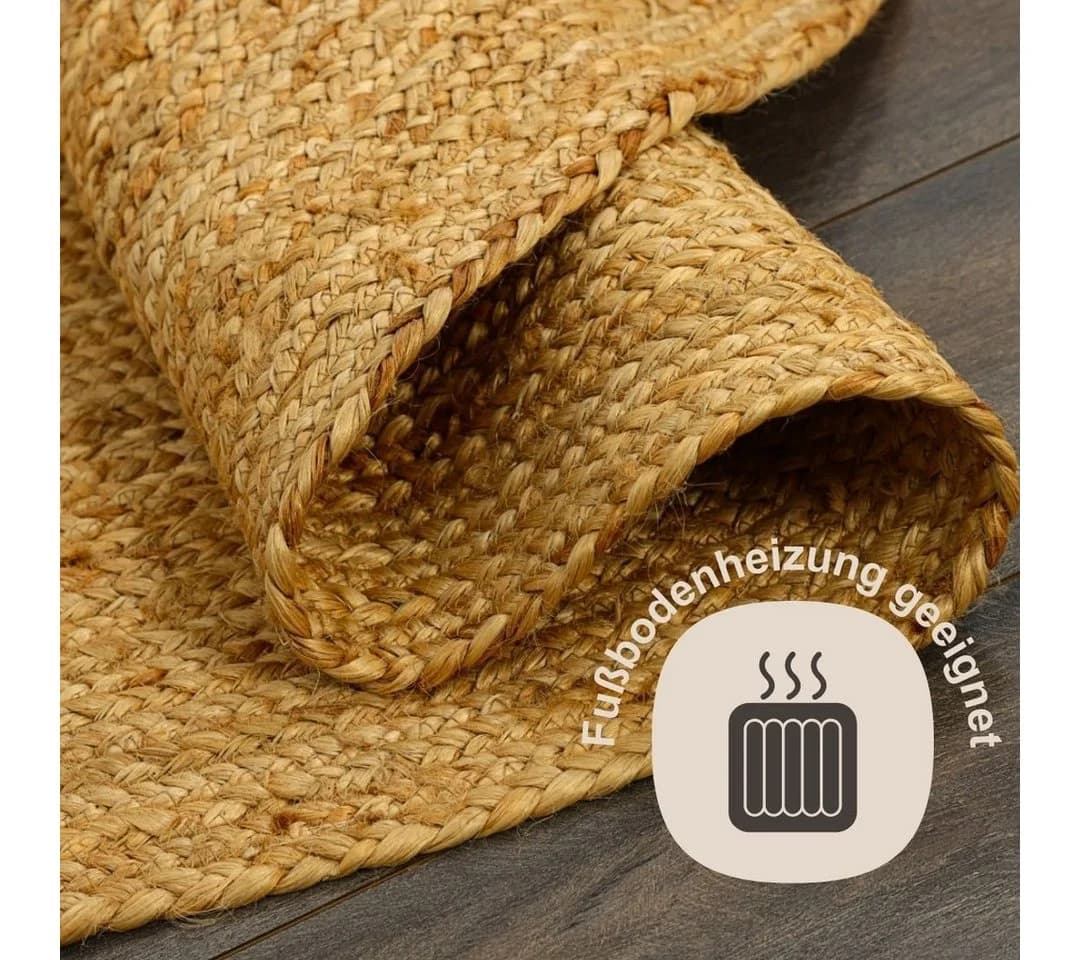 Myflair Teppich Lola Beige Jute Wendeteppich Boho-Style - Bild 4