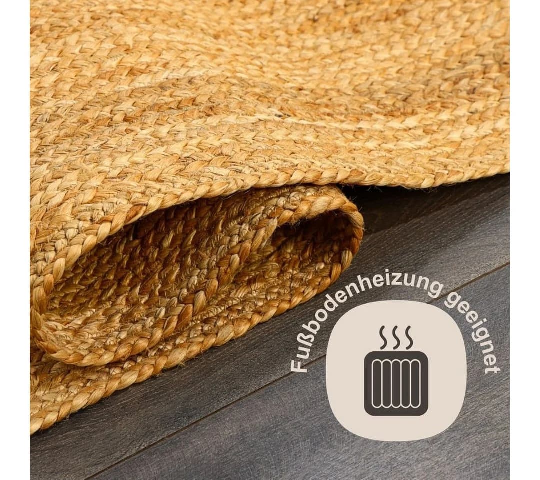 Myflair Jute Teppich Lola Beige Handgewebt Wendeteppich - Bild 3
