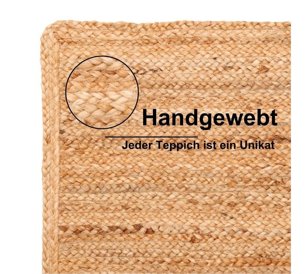 Myflair Jute Teppich Lola Beige Handgewebt Wendeteppich - Bild 4