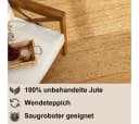 Myflair Jute Teppich Lola Beige Handgewebt Wendeteppich Bild 5