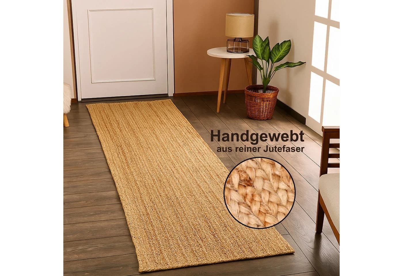 Myflair Läufer Lola Beige Jute Handgewebt Wendeteppich - Bild 2