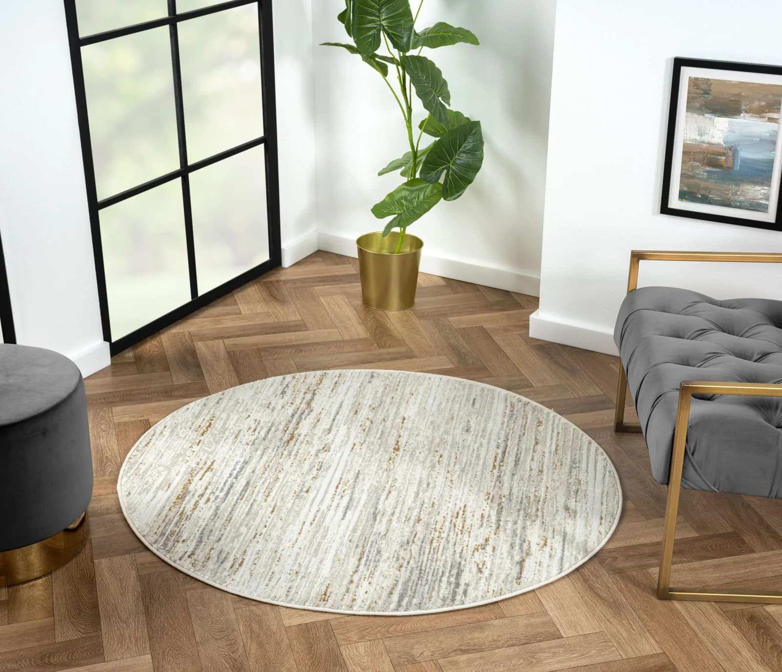 My Passion Teppich Beige Retro-Style Polyester My Flair