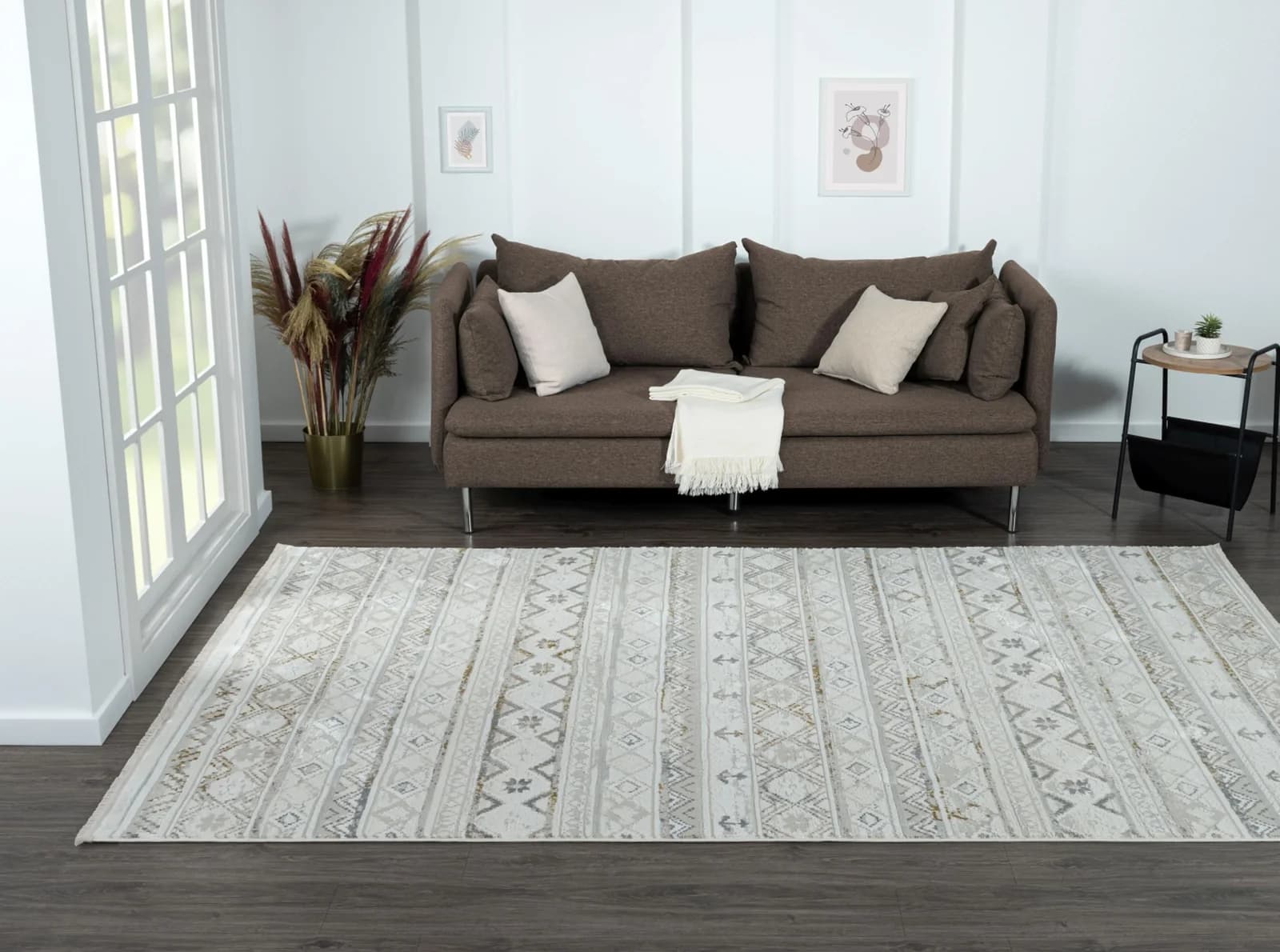 My Flair Teppich My Nomady Beige Grau Altgold Skandi Design