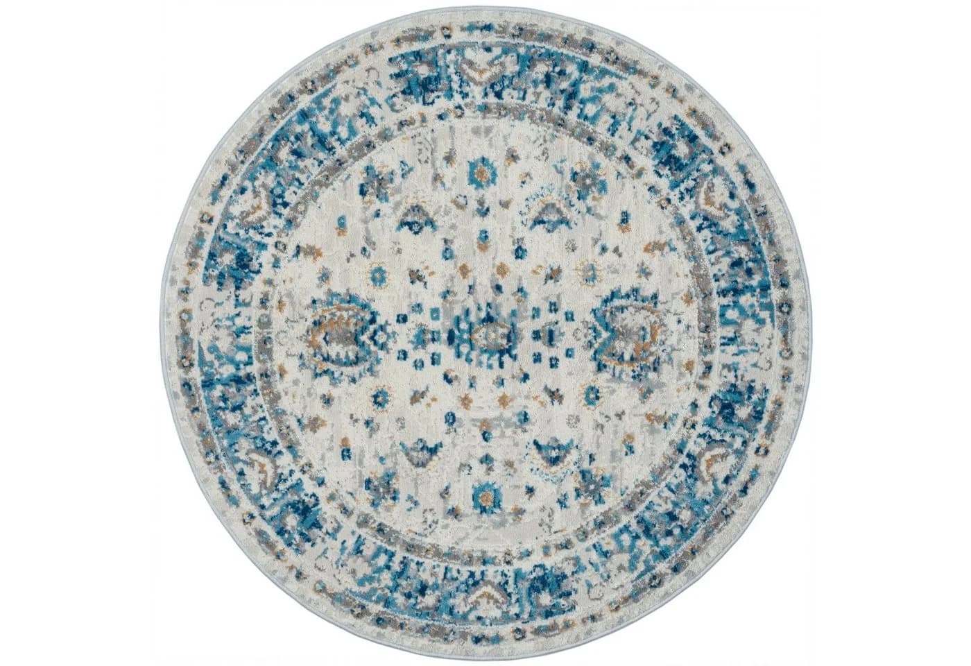 My Flair Teppich My Heriz Beige Blau Grau Orientalisch