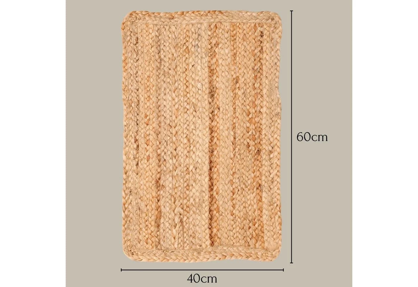 Wohnando Teppich MY-RUG Nitin 100% Jute Boho-Stil Wendbar - Bild 3