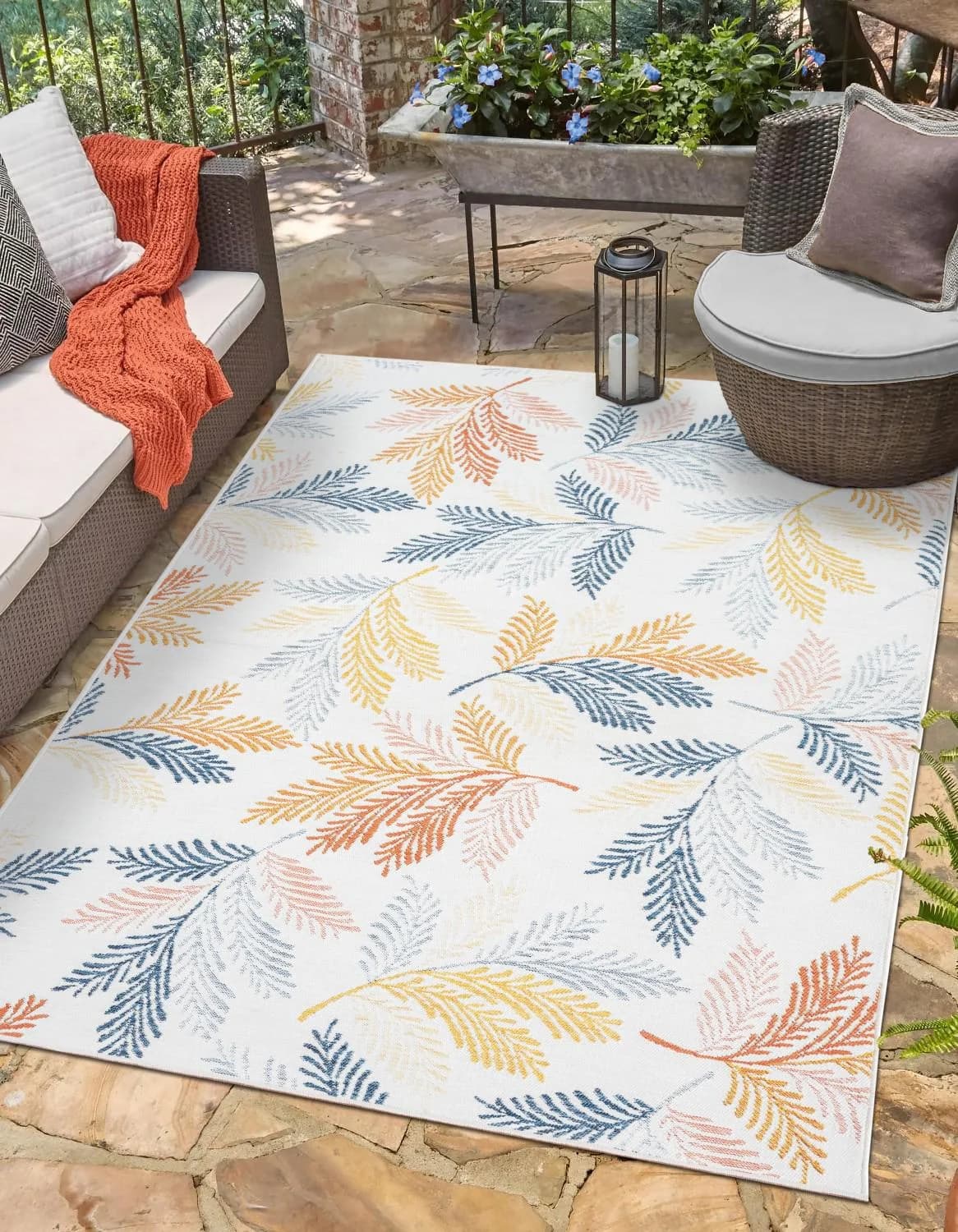 MyFlair Teppich Johanna Wendeteppich Bunt Outdoor