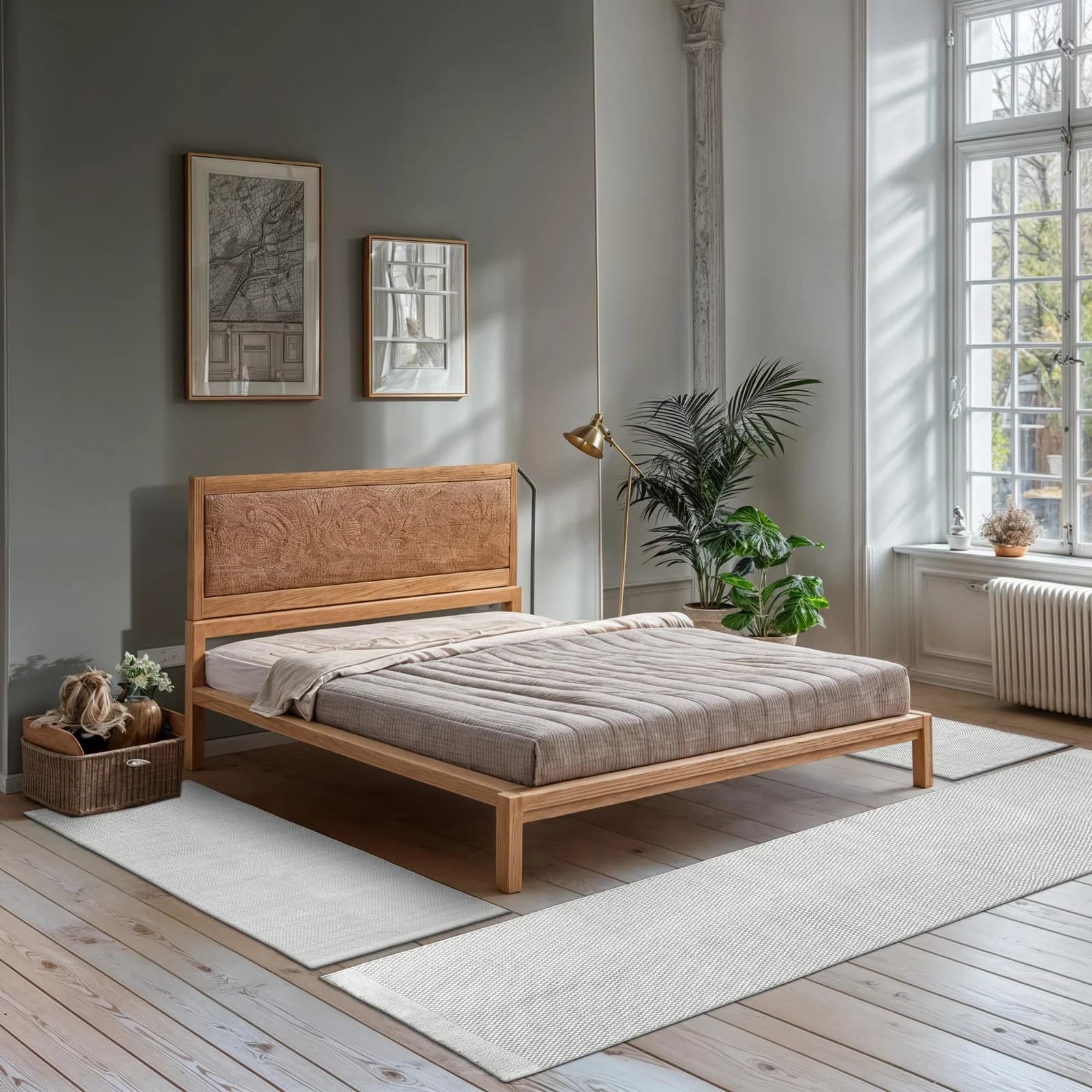 MyFlair Bettumrandung WOOLY DREAM 100% Wolle handgewebt
